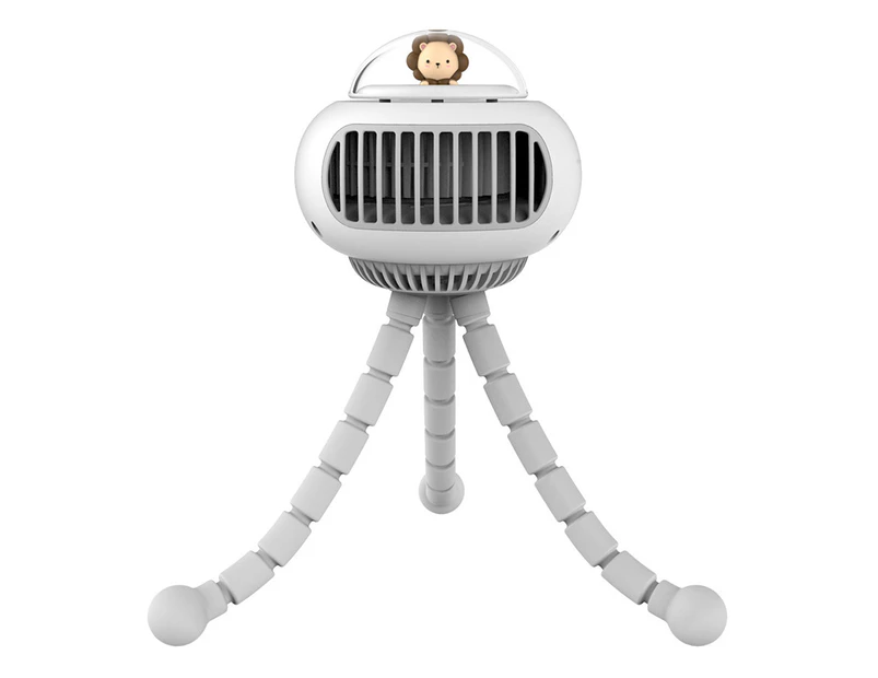 Vaneless fan of strollerFan, Portable Fan, 3600mAH Battery Powered Bladeless Small Fan white