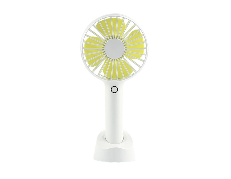 Mini Handheld Fan Portable, Personal Fan Rechargeable Battery  Powered Cooling White
