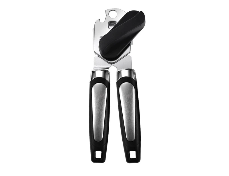 Manual can opener, handheld can opener, non-slip grip oversized knob, can opener smooth edge style1