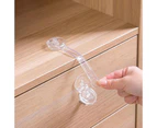 Baby Safety Locks, Baby Safety Cupboard Strap Multifunctional Child Safety Latches Transparent Baby Safety Strap Lock For Cabinet Drawer Cupboard (12p