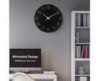 Silent digital wall clock Simple decorative wall clock 10-inch living room kitchen decorative clock style2