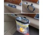 Self Adhesive Vehicle Auto Car Trash Holder Garbage Bag Rubbish Bin Hanging Rack - Black