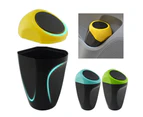 Mini Car Automotive Garbage Can Holder Trash Waste Container Dustbin Storage Box - Green