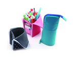 Stand-Up Dust-Free Makeup Brush Holder Pencil Pen Case Storage Bag Organizer - 4
