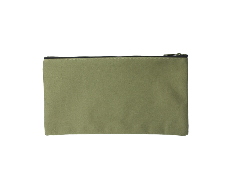 Tool Bag Large Capacity Good Flexibility Canvas Thickening Waterproof Tool Pouch for Hand Tool - Green