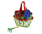 Storage Bag Wear-resistant Large-Capacity Colorful Kids Gardening Tools Storage Bag for Garden - Green