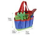 Storage Bag Wear-resistant Large-Capacity Colorful Kids Gardening Tools Storage Bag for Garden - Blue