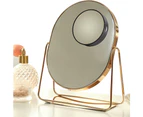 2Pcs 10X and 20X Magnifying Makeup Mirror Cosmetic Mirror with Eyebrow Tweezers