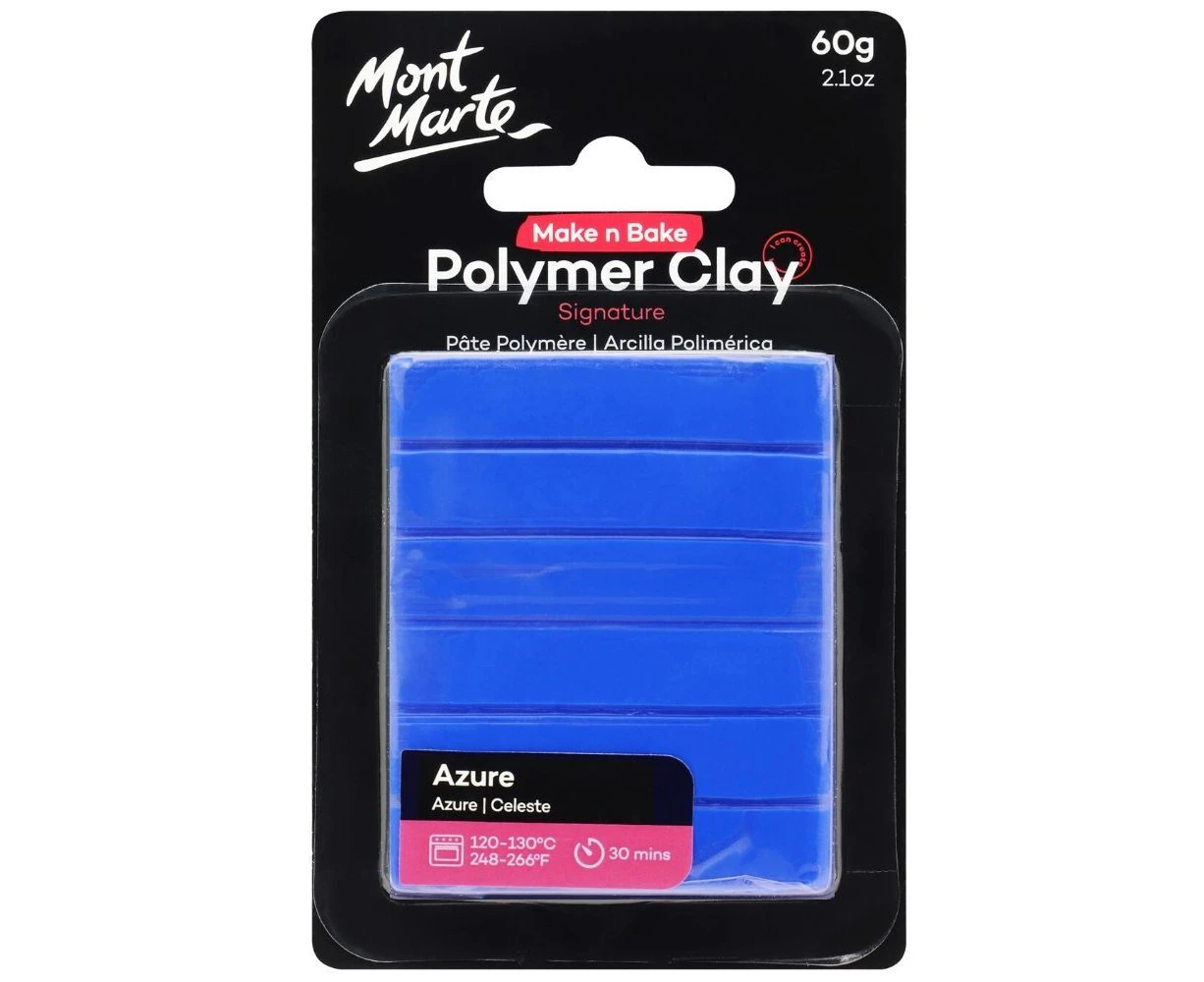 Mont Marte Make N Bake Polymer Clay 60g - Azure