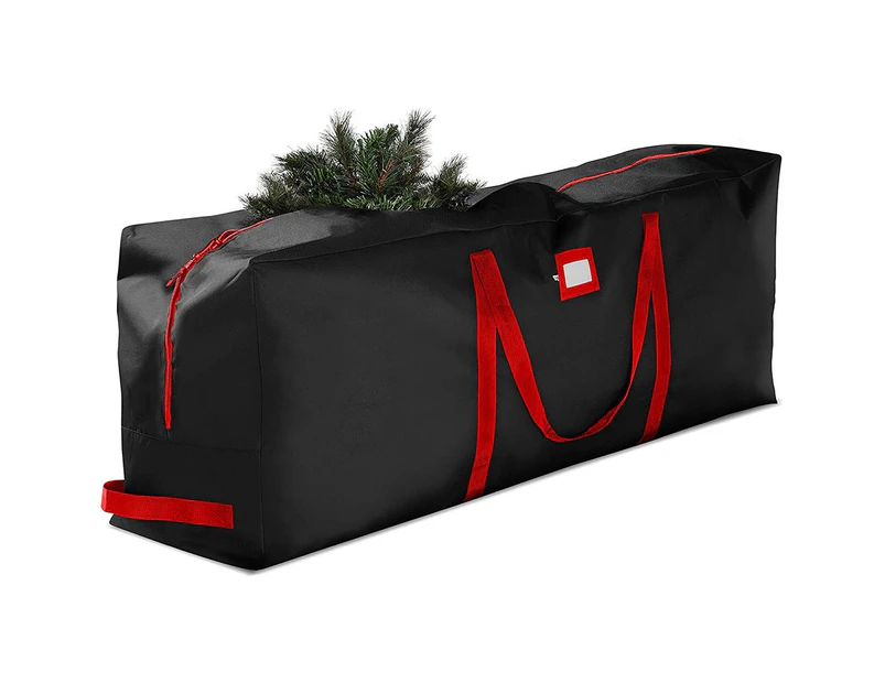 Christmas Tree Storage Bag, Durable Handles and Sleek Dual Zipper165 x 38 x 76 CM Black