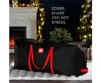 Christmas Tree Storage Bag, Durable Handles and Sleek Dual Zipper165 x 38 x 76 CM Black