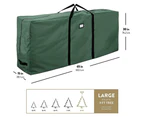 Christmas Tree Storage Bag, Durable Handles and Sleek Dual Zipper165 x 38 x 76 CM Green