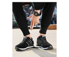 Men's Sneakers Artificial Leather Men Casual Shoes High Quality Shoes - Black