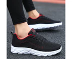 Mens Slip-on Tennis Shoes Walking Running Sneakers - Red