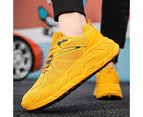 Mens Running Shoes Slip on Tennis Walking Sneakers - Yellow