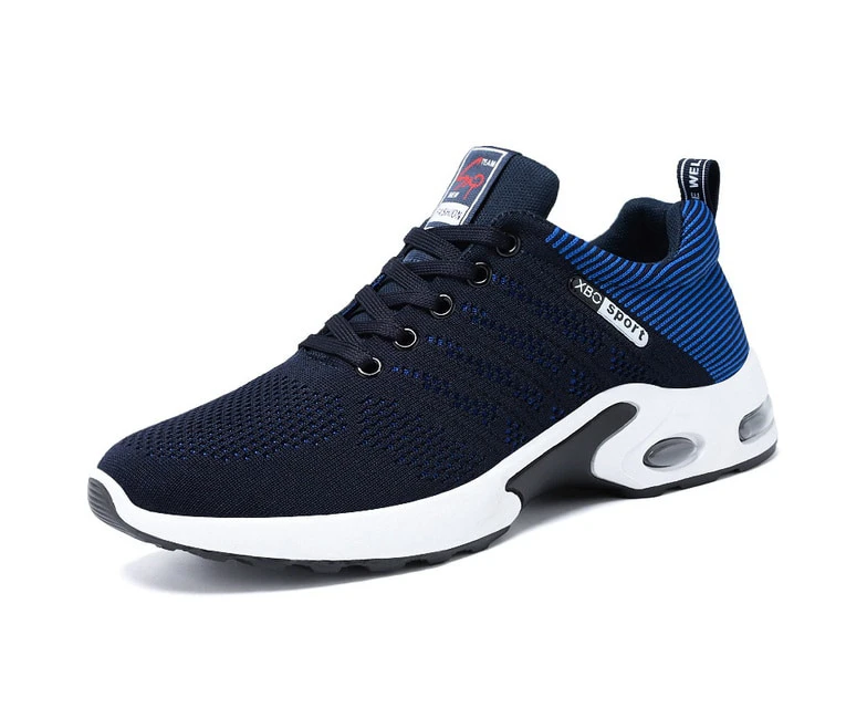 Men's Running Shoes Walking Trainers Sneaker Athletic Gym Fitness Sport Shoes - Blue