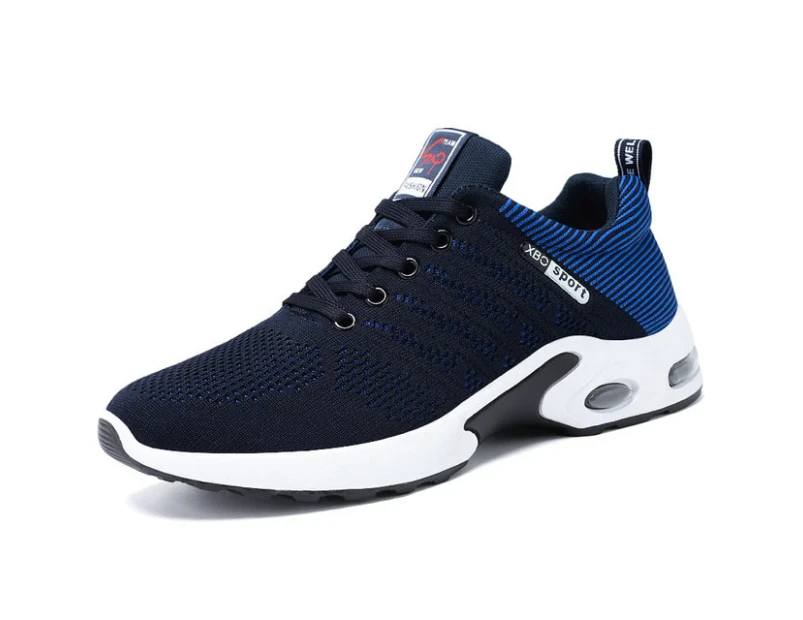 Men's Running Shoes Walking Trainers Sneaker Athletic Gym Fitness Sport Shoes - Blue