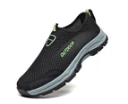 Men's Running Shoes Ultra Lightweight Breathable Comfortable Walking Shoes Casual Fashion Sneakers - Black