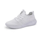 Men Light Running Shoes Breathable for Man Sneakers Anti-Odor Men's Casual Shoes - White