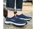 Mesh Men Casual Shoes Summer Outdoor Water Sneakers Men Trainers Non-slip Climbing Hiking Shoes - Blue