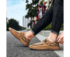 New Summer Men Sneakers Fashion Spring Men Casual Shoes Comfortable Mesh Men's Shoes - Brown