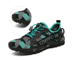 Men's Sneakers Knitted Mesh Sports Shoes Breathable Lightweight Running Shoes - Blue Camouflage