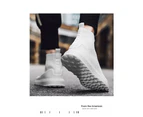Men Sock Walking High Low Top Fashion Running Sneakers Shoes - White