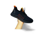 Running Shoes for Men Lightweight Breathable Non Slip Mesh Gym Tennis Comfortable Arch Support Athletic Sneakers - Orange