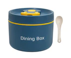 Useful Food Storage Box Stackable Adult Lunch Box Set - Blue
