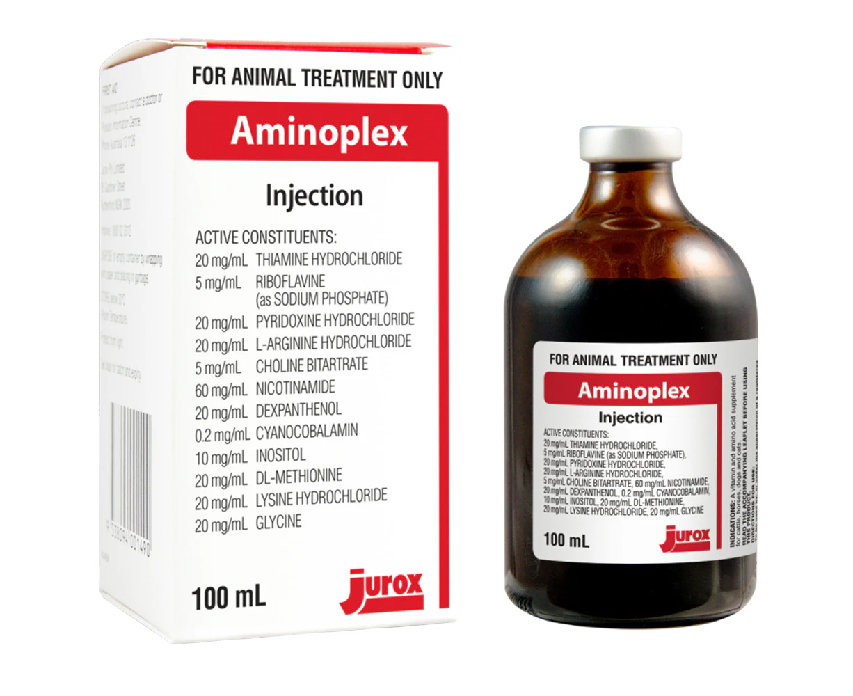 Jurox Aminoplex Vitamins & Amino Acids For Animals 100ml