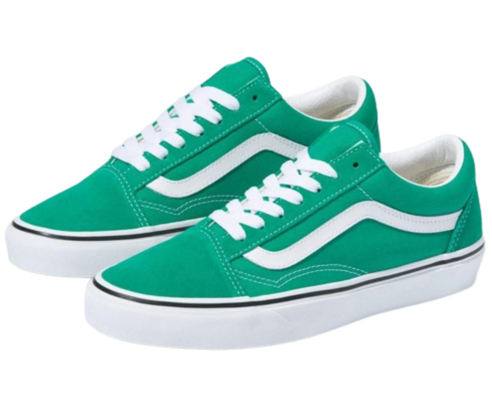 Vans Old Skool Canvas Casual Sneakers Shoes Skateboard - Pepper Green/White