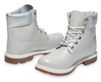 Timberland Womens Heritage 6 Inches Waterproof Winter Boot - Light Grey