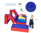 Costway 4-in-1 Kids Sofa Large Soft Foam Toddler Crawl Climb Baby Climbing Building Blocks Indoor Activity Play Toys