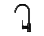 Cefito Kitchen Mixer Tap Mixer Round Sink Faucet Basin Laundry Black