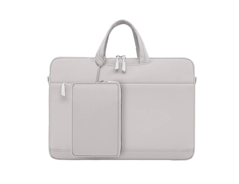 langma bling 1 Set Laptop Bag Handle Storage Notebook Unisex Notebook Case Sleeve Shoulder Handbag for Huawei 13.3 14 15.6 Inch-Light Grey 15Inch