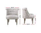 Artiss Armchair Lorraine Accent Chair Sofa Chairs French Provincial Beige