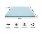 Giselle Bedding Memory Foam Mattress Topper Cool Gel 8cm King