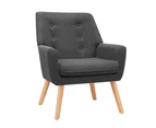 Artiss Armchair Lounge Chair Fabric - Charcoal