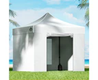 Instahut Gazebo 3x3 Pop Up Marquee Folding Tent Wedding Gazebos Camping Outdoor Shade Canopy White