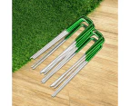 Prime Turf Artificial Grass 100pcs Synthetic Pins Fake Lawn Turf Weed Mat Pegs Joining Tape