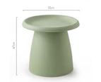 Artiss Coffee Table Round 52CM Plastic Green