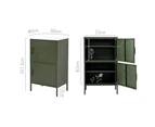 ArtissIn Buffet Sideboard Metal Cabinet - DOUBLE Green