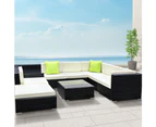 Gardeon 9-Piece Outdoor Sofa Set Wicker Couch Lounge Setting 7 Seater