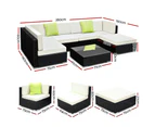 Gardeon 7-Piece Outdoor Sofa Set Wicker Couch Lounge Setting 6 Seater