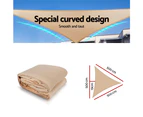 InstaHut Waterproof Shade Sail 5x5x5m Rectangle Sand 95% Shade Cloth