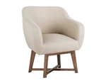 Artiss Tub Chair Armchair Solid Lounge Armchairs Single Sofa Accent Fabric Retro