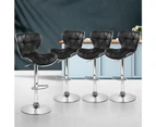 Artiss Bar Stools Kitchen Stool Chairs Barstools Black x4