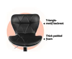 Artiss 4x Bar Stools Gas Lift Leather Seat Black