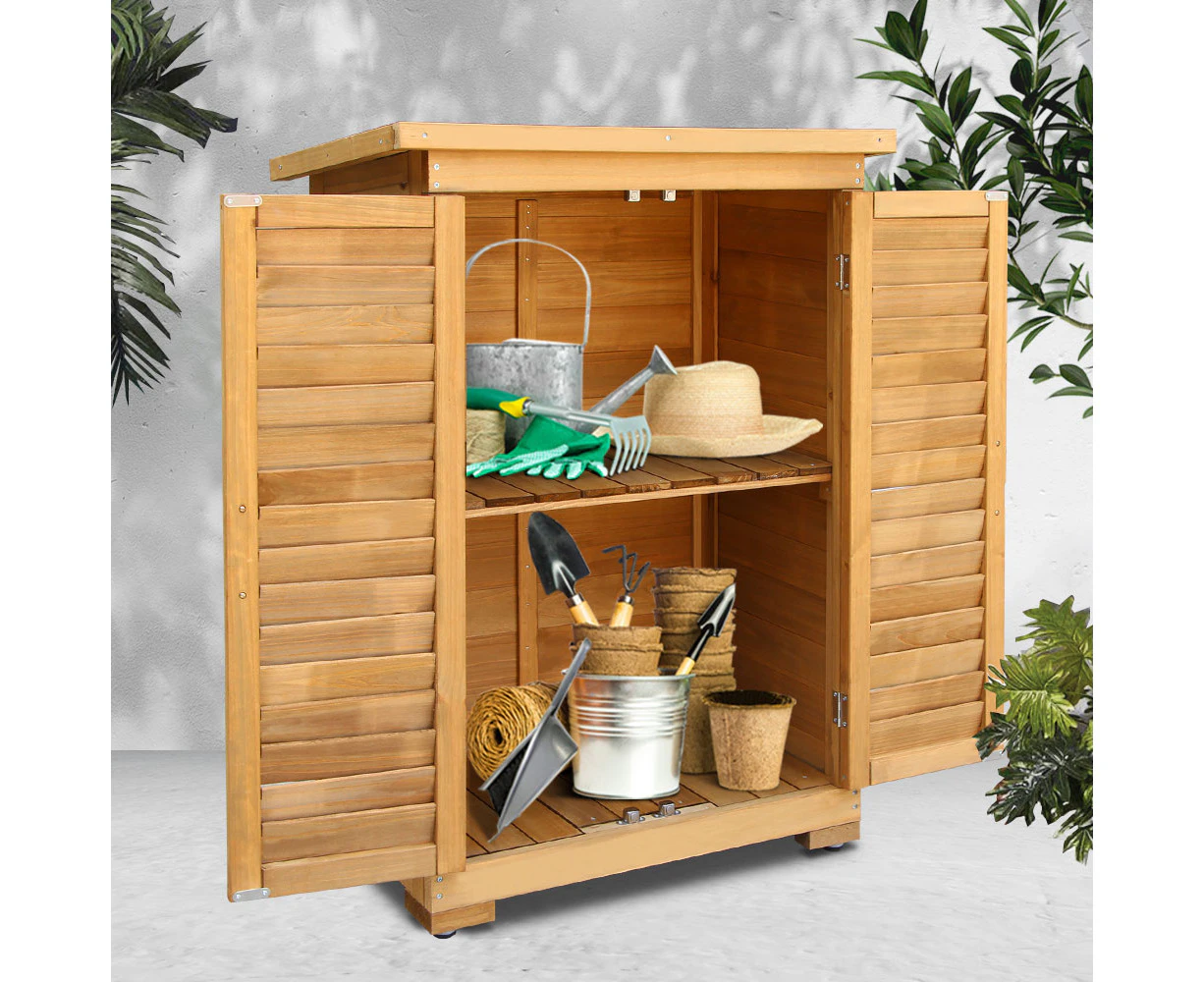 Gardeon Outdoor Storage Cabinet Box Wooden Portable Timber Garage Yard Furniture