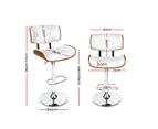 Bar Stools Gas Lift Kitchen Stool Chairs White